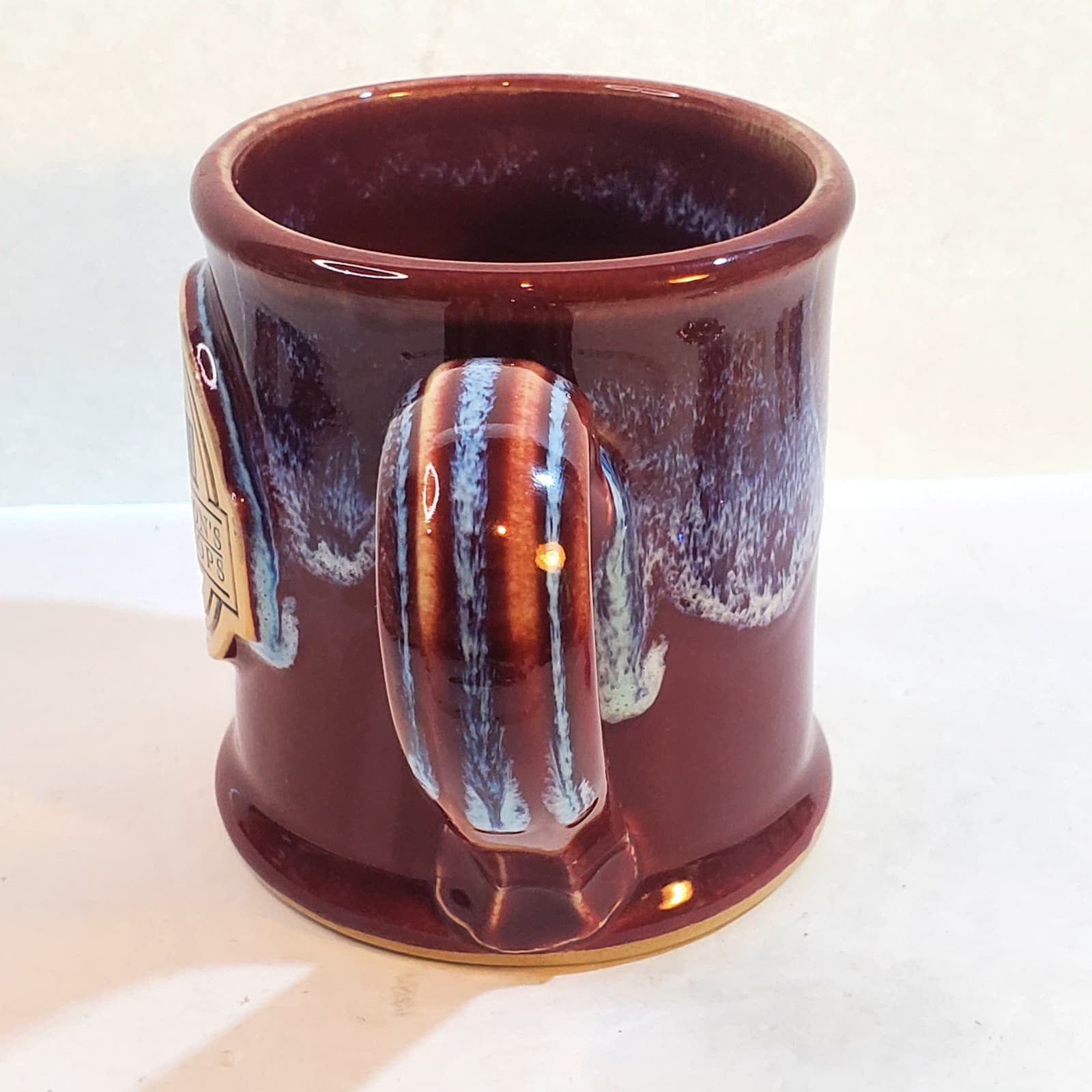 Grey Fox Pottery Stoneware Mug Anderson's Book Shops Embossed Glazed Coffee Mug - Thumbnail 6