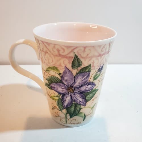 Vintage Crown Trent Fine Bone China Floral Coffee Tea Mug Cup Made in England - Thumbnail 3