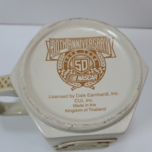 Vintage Dale Earnhardt Sr #3 Embossed NASCAR Coffee Mug Cup 3D Lug Nut - Thumbnail 5
