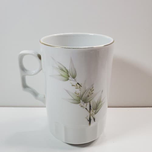 Vintage Tatung Taiwan Porcelain Asian Floral Handled Tea Coffee Mug Cup - Thumbnail 3