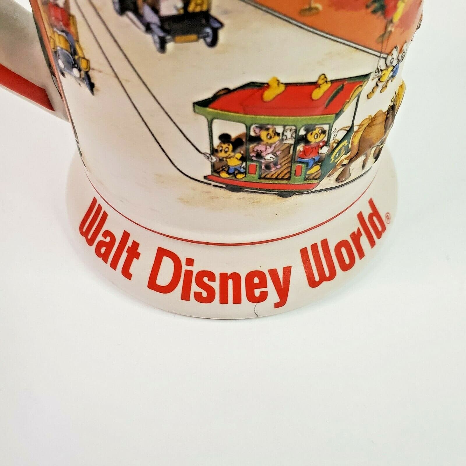 Vintage Walt Disney World Stein Beer Collectible Mug 3D Made In Brazil Ceramarte - Thumbnail 3
