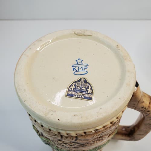 Vintage KMP Beer Stein Mug, Arnart Creations Woman, Man & Castle Makers Mark - Thumbnail 6