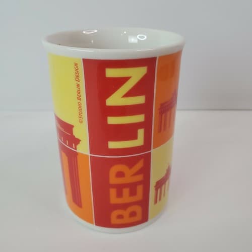 Studio Berlin Design Berlin Coffee Tea Mug Cup Red Orange Yellow - Thumbnail 2