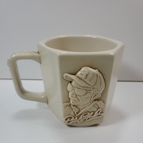 Vintage Dale Earnhardt Sr #3 Embossed NASCAR Coffee Mug Cup 3D Lug Nut - Thumbnail 4