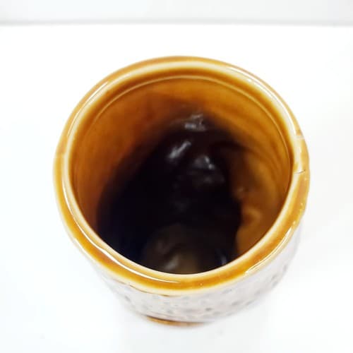 Vintage Shonfeld's Tiki Mug Tumbler Cup Glazed Ceramic Brown Hawaiian Polynesian - Thumbnail 5