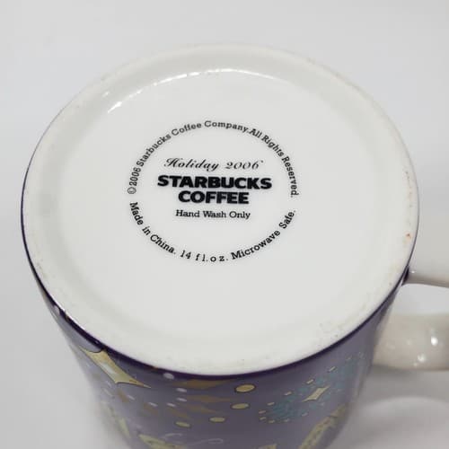 Starbucks 14oz Wish Joy To The World Christmas Holiday Coffee Tea Cup Mug 2006 - Thumbnail 6