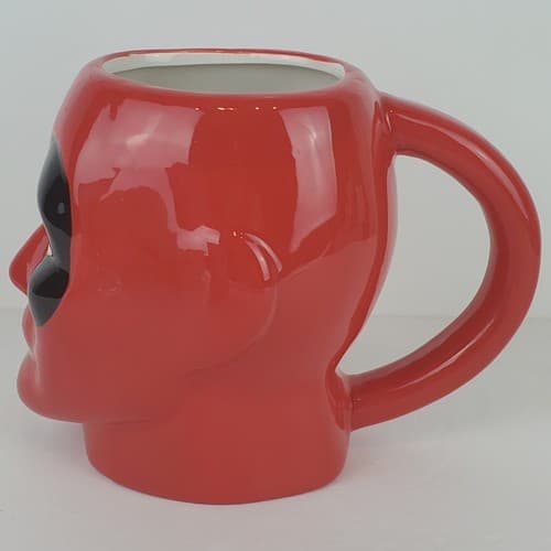 DEADPOOL Marvel Avengers Ceramic 3D Head Molded Coffee Mug Cup - Thumbnail 2