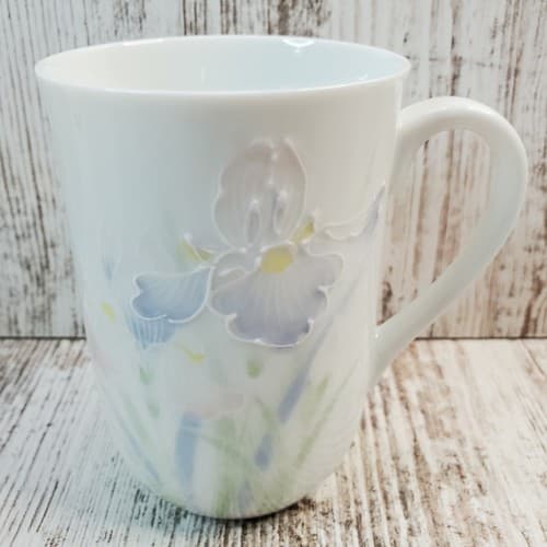Vintage Otagiri Japan The Garden Floral Moriage Porcelain Coffee Tea Cup Mug