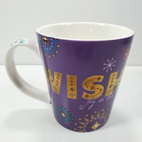 Starbucks 14oz Wish Joy To The World Christmas Holiday Coffee Tea Cup Mug 2006 - Thumbnail 3