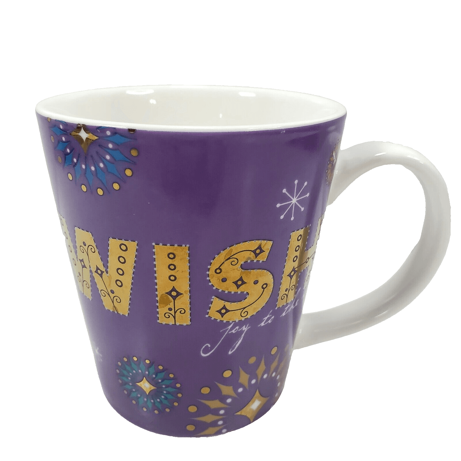 Starbucks 14oz Wish Joy To The World Christmas Holiday Coffee Tea Cup Mug 2006