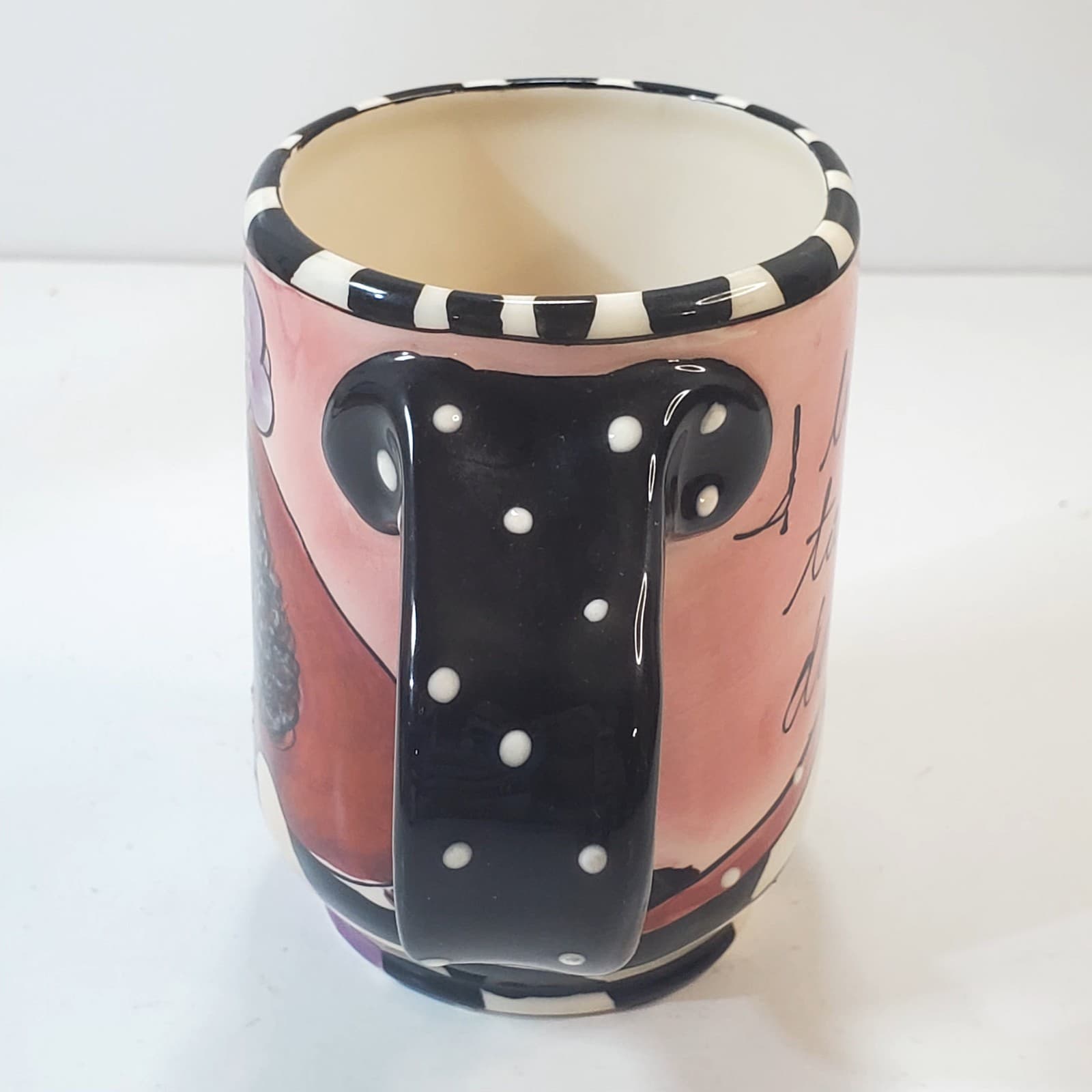 SWAK Coffee Mug I base my fashion taste on what doesn't itch 2004 Signed Kitschy - Thumbnail 7