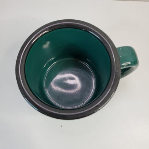 M Ware Montebello Camping and Fishing Green Speckled Camp Style Coffee Mugs Cup - Thumbnail 6