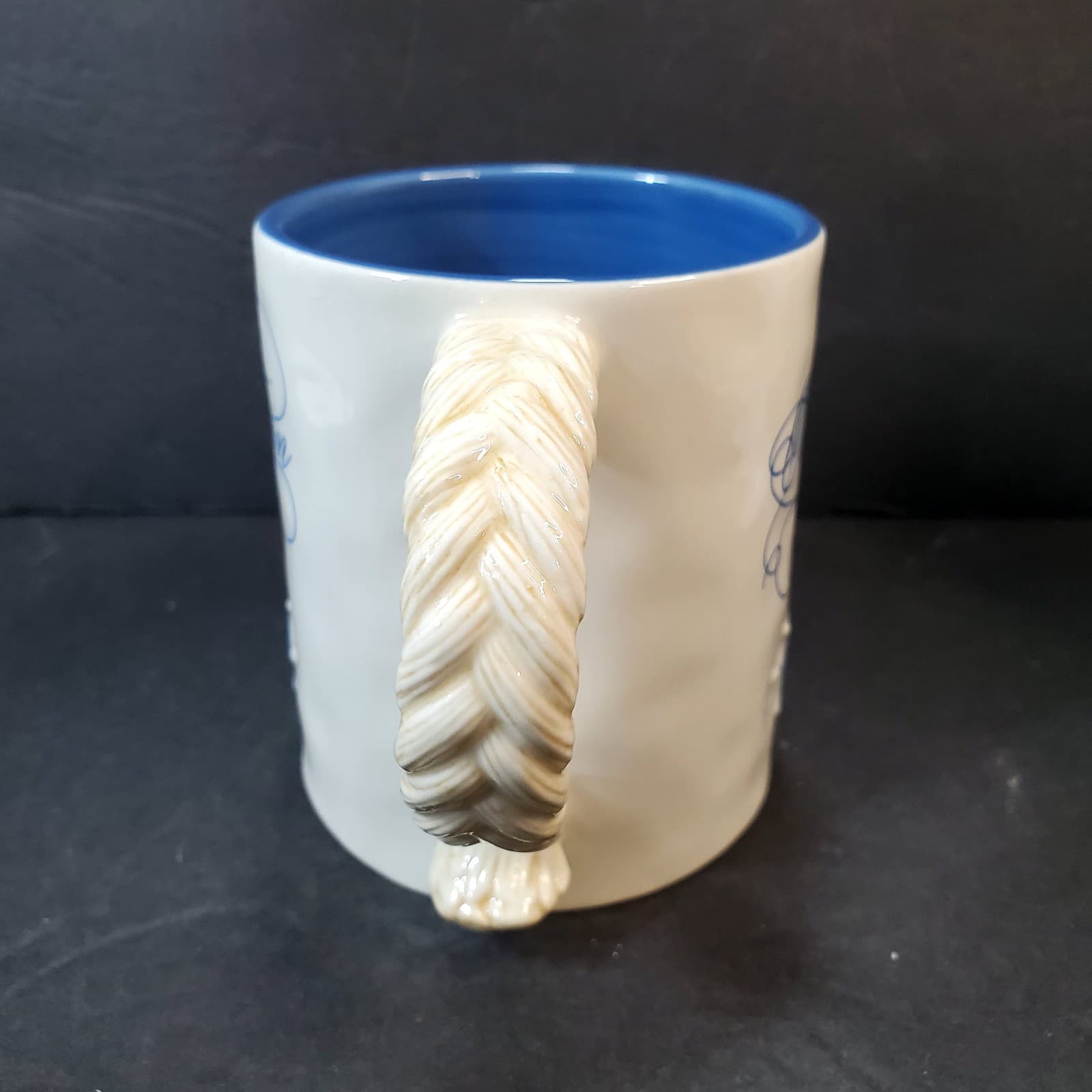 Vintage Captain Mug Nautical 3D Rope Handle Ceramic Partner Grasslands Road - Thumbnail 2