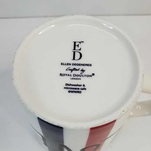 Royal Doulton Ellen Degeneres LOVE Stripes Porcelain Coffee Mug Cup London - Thumbnail 6