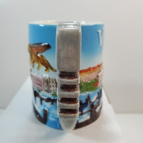 Venezia Ceramic Small Coffee Tea Cup Mug Venice Italy Gondola Embossed Souvenir - Thumbnail 5