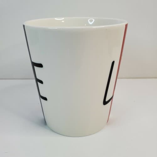 Royal Doulton Ellen Degeneres LOVE Stripes Porcelain Coffee Mug Cup London - Thumbnail 3