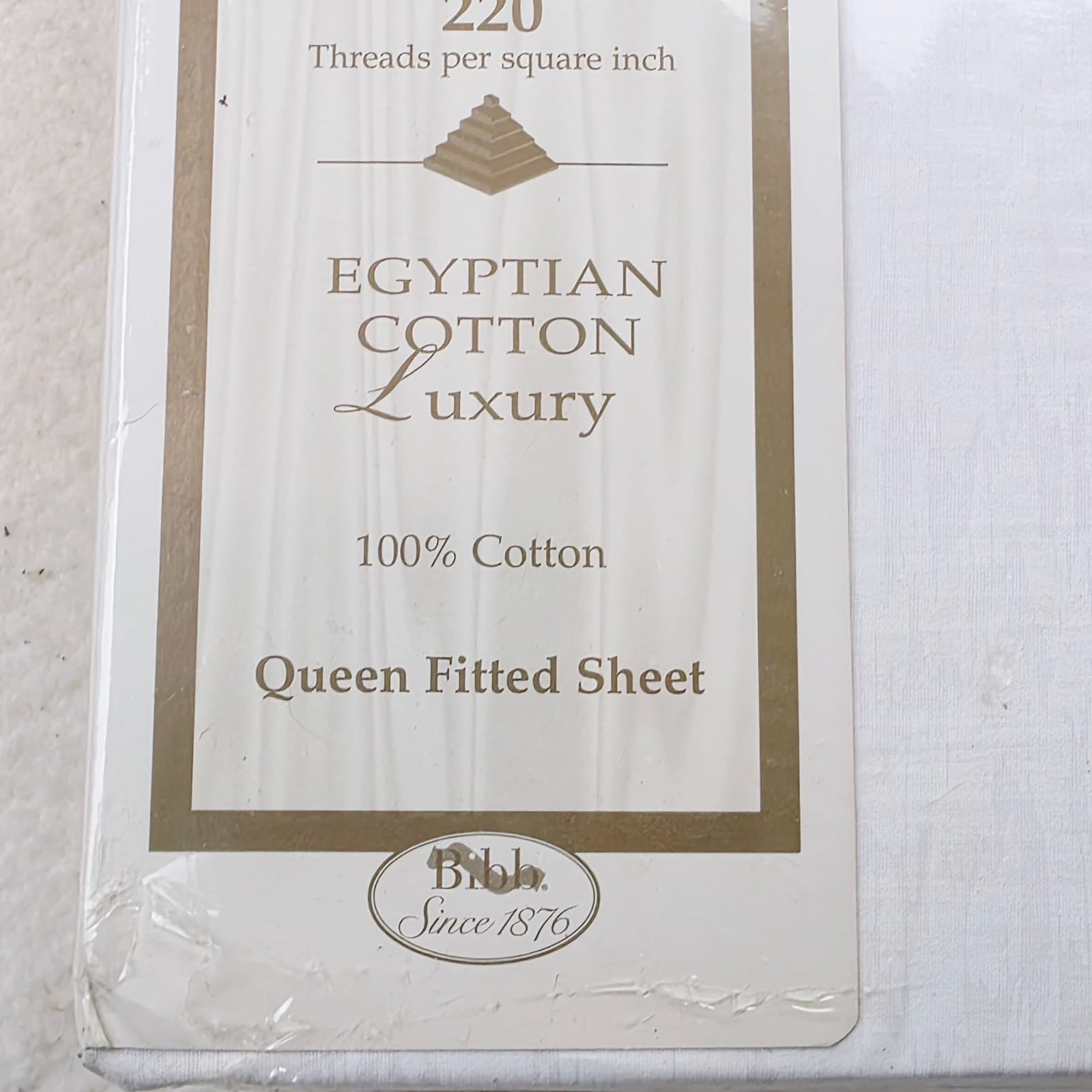 Vtg Jessica McClintock Anniversary Rose Egyptian Cotton Queen Fitted Sheet NOS - Thumbnail 3