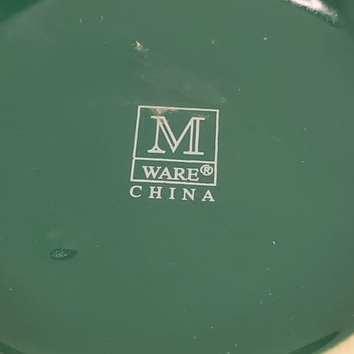 M Ware Montebello Camping and Fishing Green Speckled Camp Style Coffee Mugs Cup - Thumbnail 8