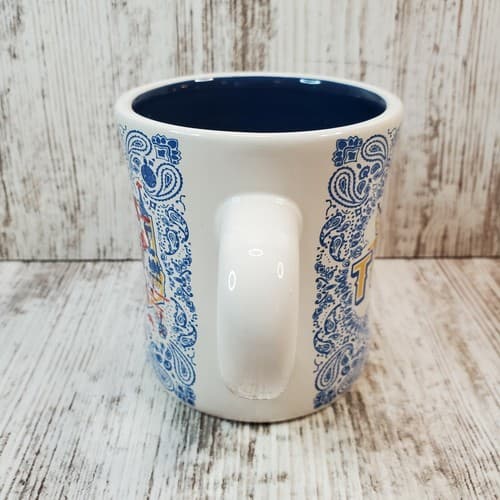 180 degrees stoneware Texas Star State Flags Paisley Coffee Tea Mug Cup - Thumbnail 4