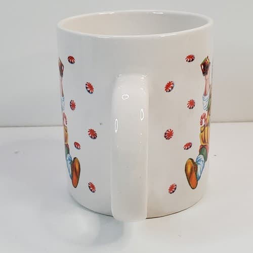 Vtg Sakura Cheryl Ann Johnson Santas Magical Cookies Christmas Coffee Mug Cup - Thumbnail 5