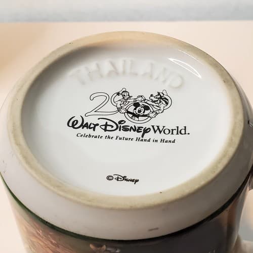 Vtg Walt Disney World 2000 Celebrate The Future Hand in Hand Coffee Mug Cup - Thumbnail 6