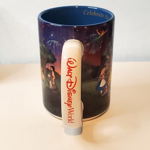 Vtg Walt Disney World 2000 Celebrate The Future Hand in Hand Coffee Mug Cup - Thumbnail 5