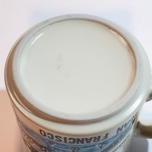 Vintage 1988 R&S San Francisco Souvenir Ceramic Coffee Mug Golden Gate Bridge - Thumbnail 8
