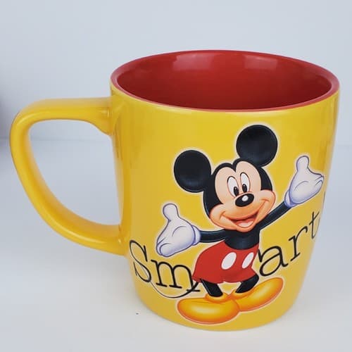Disney Mickey Mouse 3D Embossed Mug Smart Funny Disney Parks Exclusive - Thumbnail 3