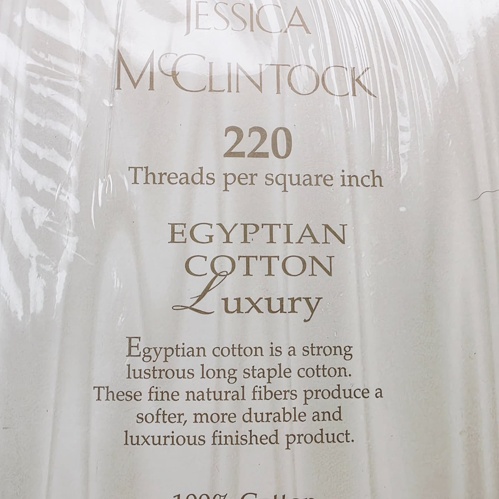 Vtg Jessica McClintock Anniversary Rose Egyptian Cotton Queen Fitted Sheet NOS - Thumbnail 7