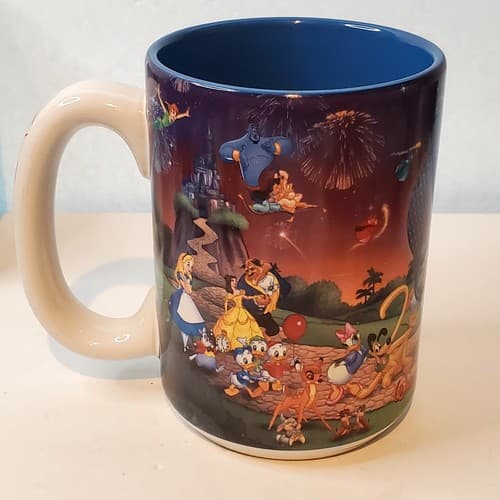 Vtg Walt Disney World 2000 Celebrate The Future Hand in Hand Coffee Mug Cup - Thumbnail 4