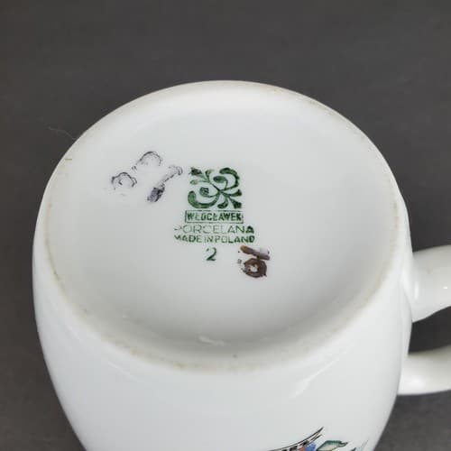 Vintage Wloclawek Porcelain Mug Traditional Folk Art Dancer Made in Poland - Thumbnail 6