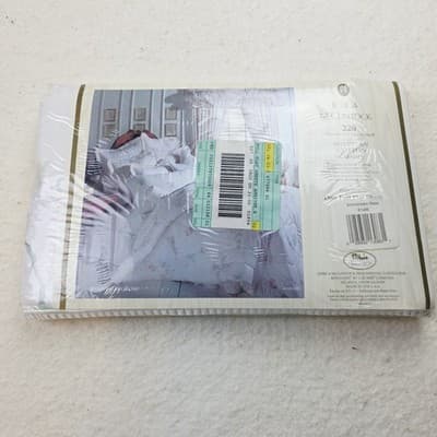 Vtg Jessica McClintock Anniversary Rose Egyptian Cotton Full Flat Sheet NOS - Thumbnail 5