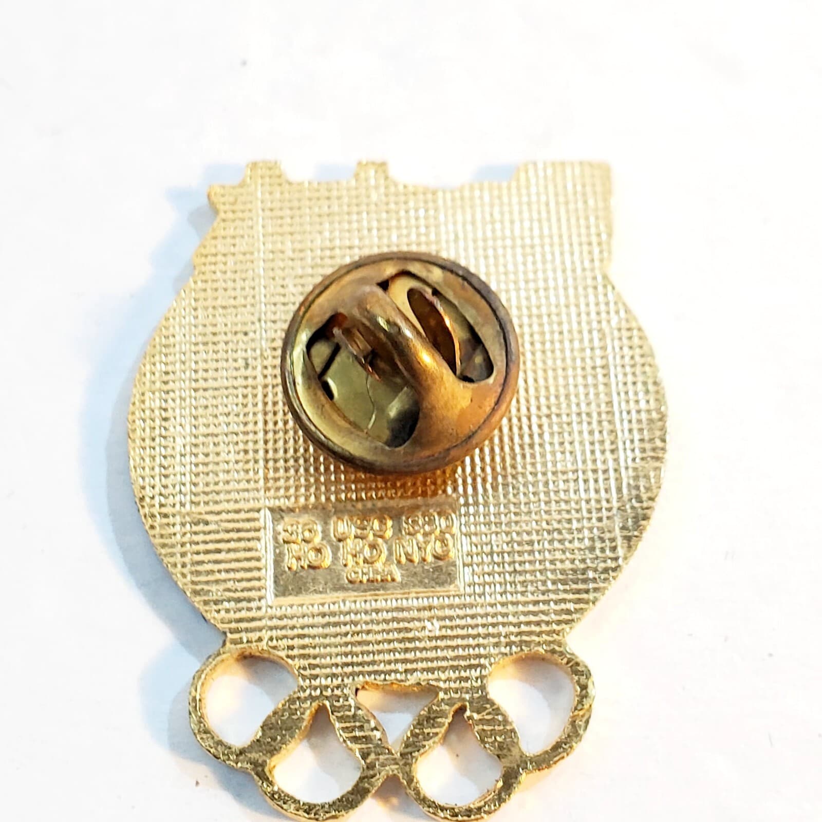 Vtg 1996 Atlanta Olympic WEIGHT LIFTING Kodak Worldwide Sponsor Enamel Lapel Pin - Thumbnail 2