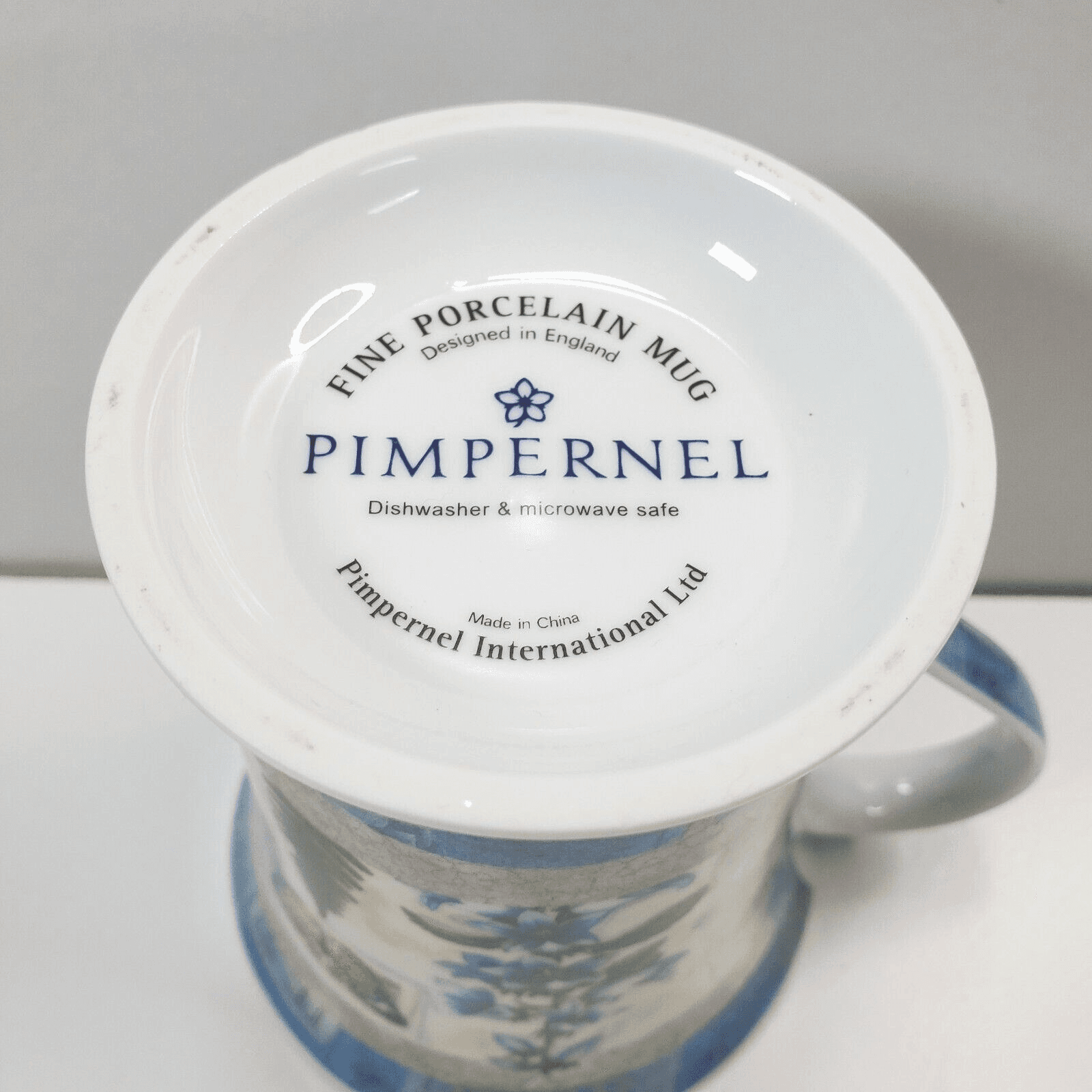 Pimpernel Porcelain Botanical Butterfly Flower Fern Flared Coffee Tea Mug - Thumbnail 5