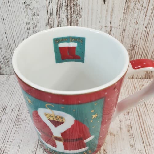 Vtg 1999 Dept 56 Santa's Clothes Coat Vest Boots Christmas Holiday Coffee Mug - Thumbnail 2