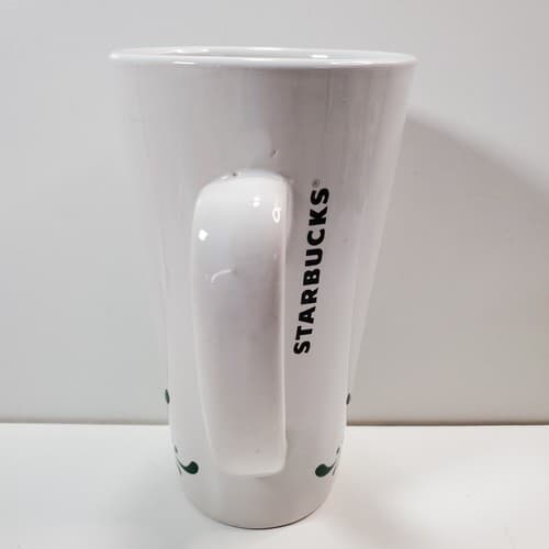 Starbucks 2011 Christmas Latte Mug 16 oz Green Tall Tree w/ Star 6" - Thumbnail 4