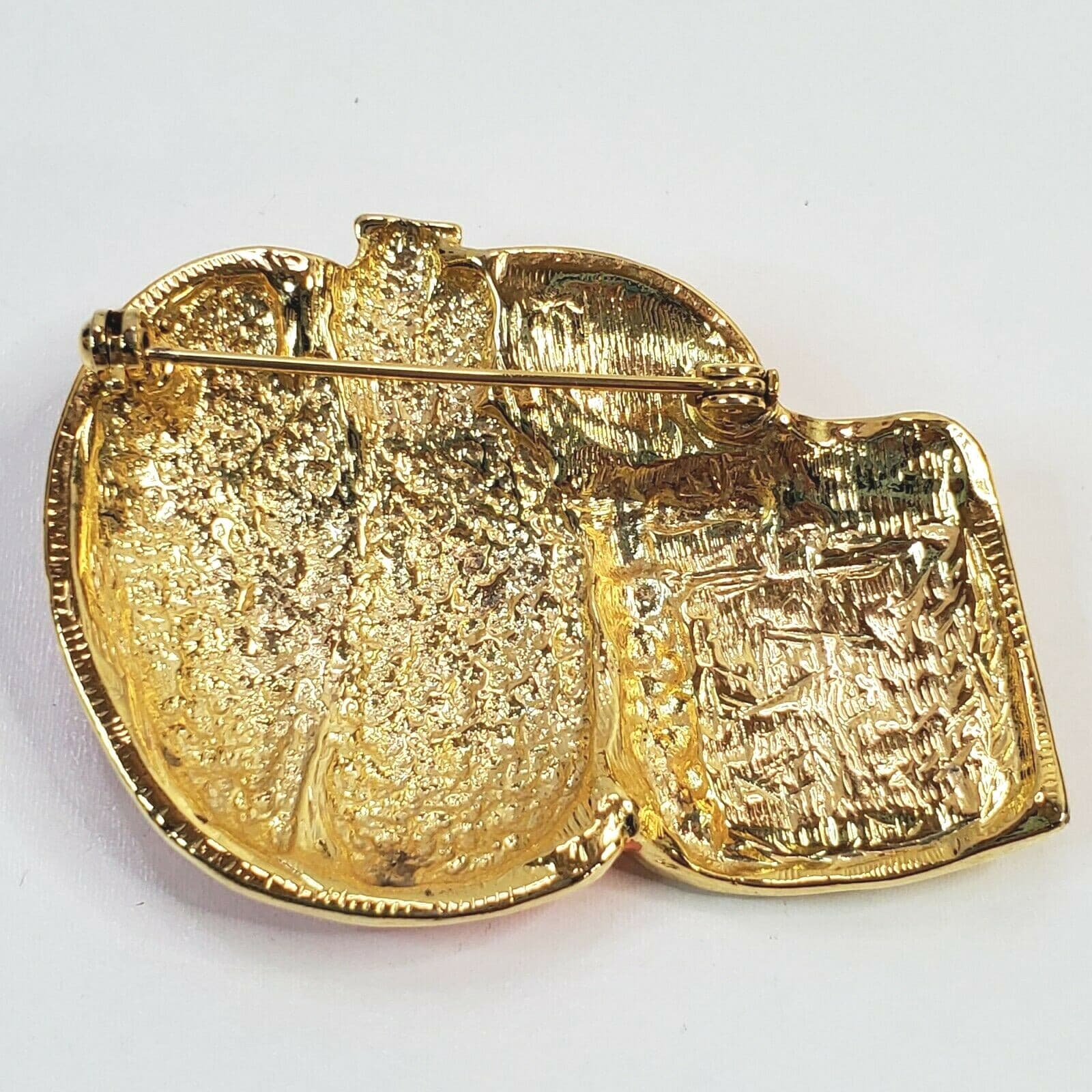 Trick or Treat Metal & Enamel Finish Pumpkin Halloween Brooch Pin Jewelry - Thumbnail 2