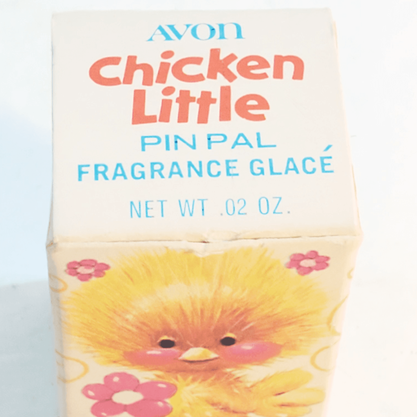 Vtg Avon Pin Pal Chicken Little Fragrance EMPTY Glace Brooch Pin w/ Original Box - Thumbnail 5
