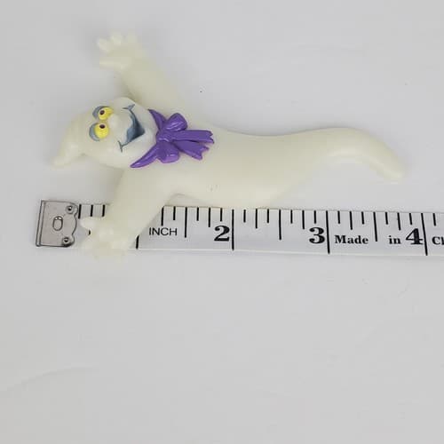 Vintage Hallmark Plastic Resin Ghost Purple Bow Halloween Brooch Pin Jewelry - Thumbnail 5