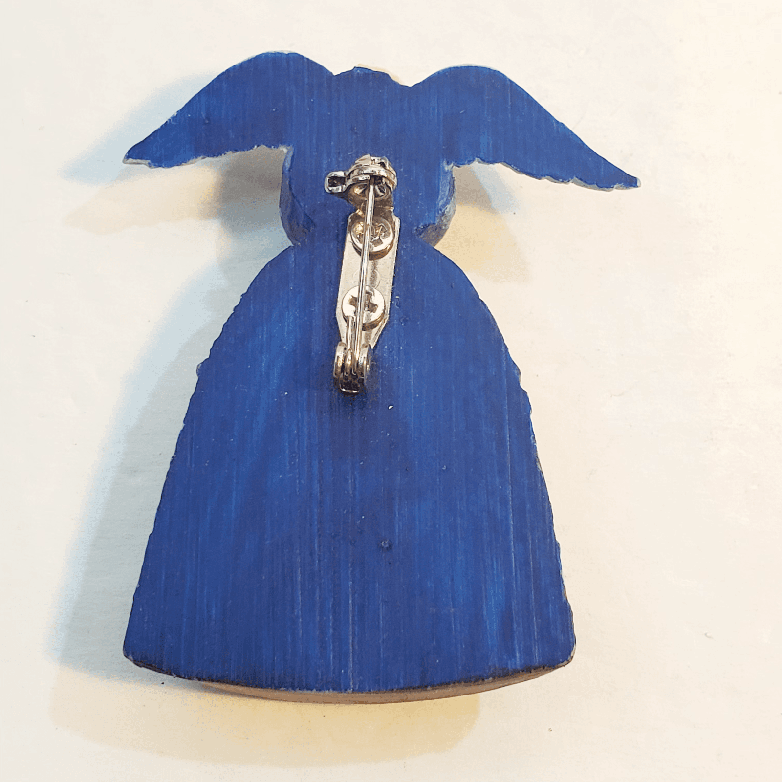 Jim Shore Resin Angel Holding Star With Nativity Shepards Skirt Pin Brooch - Thumbnail 3