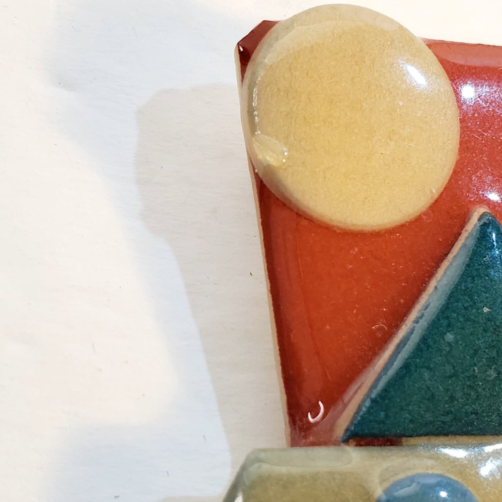 Vintage Lucinda House Pins Asymmetrical House with Sun Moon Pin Brooch - Thumbnail 2