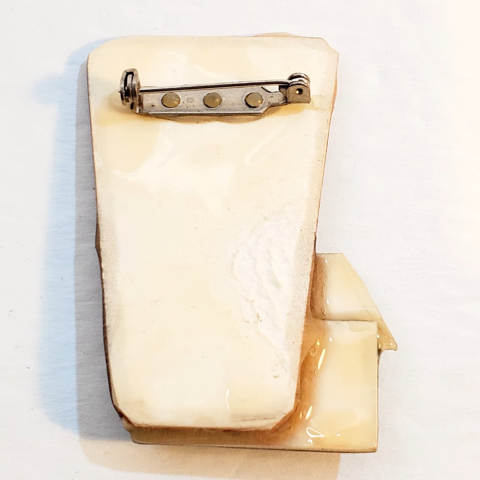 Vintage Lucinda House Pins Asymmetrical House with Sun Moon Pin Brooch - Thumbnail 3