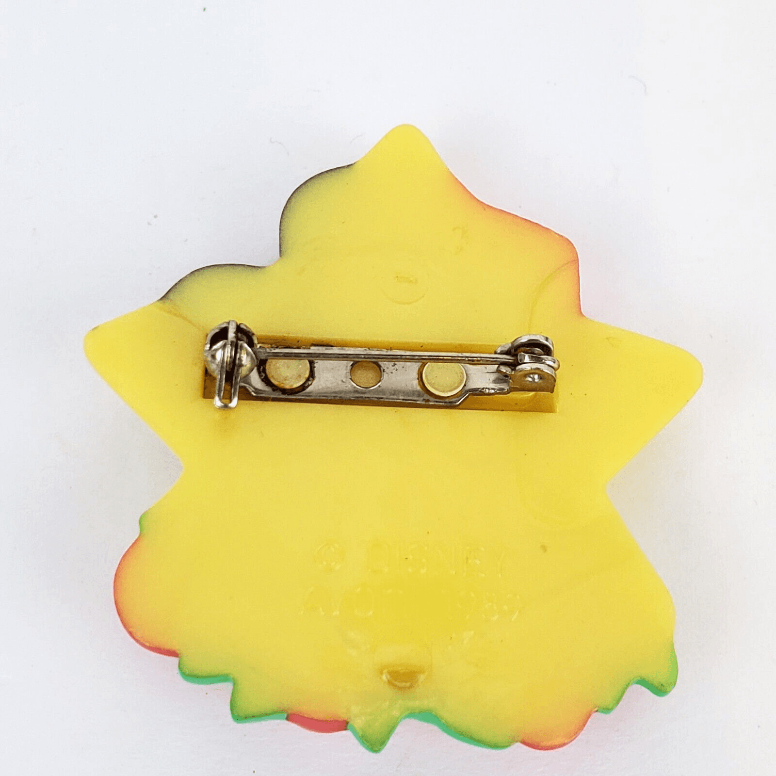 Vintage 1989 Signed Avon Disney Minnie Mouse Star Roses Plastic Brooch Pin - Thumbnail 2
