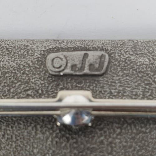 Vintage JJ Jonette Signed Pewter Tone Math Teachers Chalkboard Charms Brooch Pin - Thumbnail 5