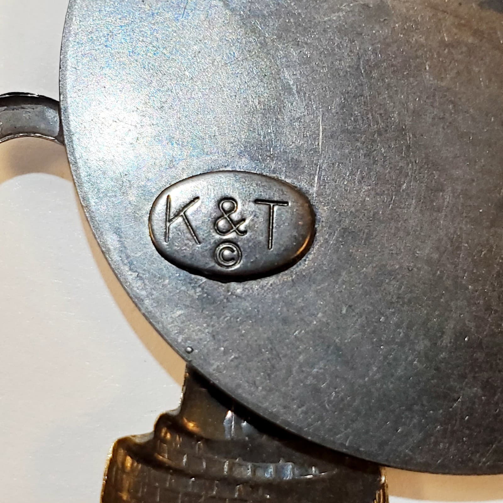 Vtg Signed K&T Mixed Metals Sailboat, Sun & Lighthouse Ocean Nautical Brooch Pin - Thumbnail 3