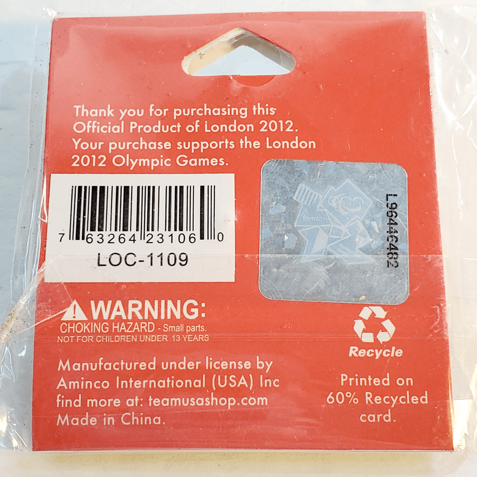 Olympic Memorabilia London 2012 Wenlock Postal Box Metal Enamel Tack Lapel Pin - Thumbnail 2