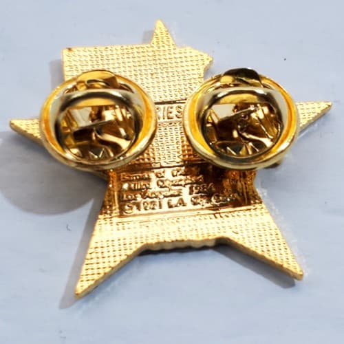 Vintage 1984 Sam the Eagle Diving Los Angeles Olympic Star Tack Lapel Cap Pin - Thumbnail 2