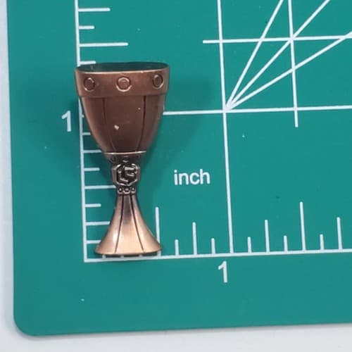 Lootcrate Bronze Tone Medieval Chalice Goblet Cup Collectible Lapel Cap Coat Pin - Thumbnail 4