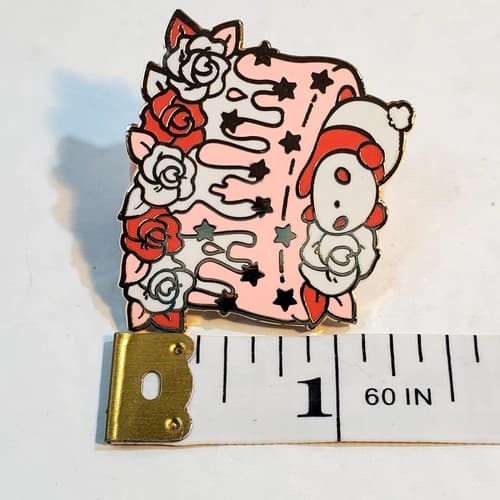 Pyonko Panda Pink Cake Fantasy Metal Enamel Lapel Tack Pin - Thumbnail 4