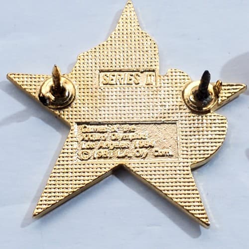 Vintage 1984 Sam the Eagle High Jump Los Angeles Olympic Star Tack Lapel Cap Pin - Thumbnail 3